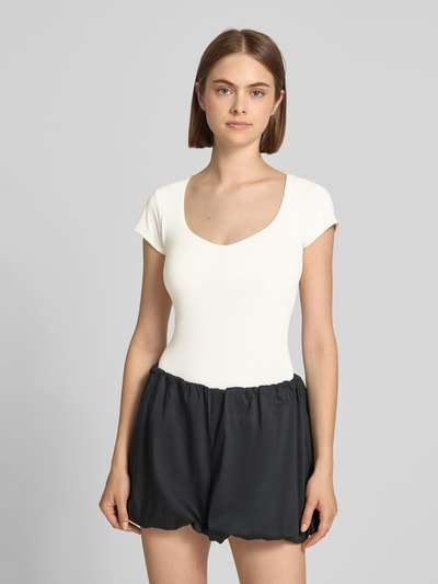 Gina Tricot T-Shirt mit integriertem BH Offwhite 4
