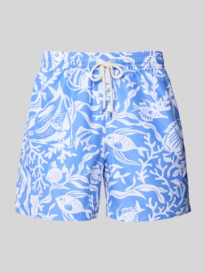 Polo Ralph Lauren Regular Fit Badehose mit Tunnelzug Modell 'TRAVELER' Hellblau 1
