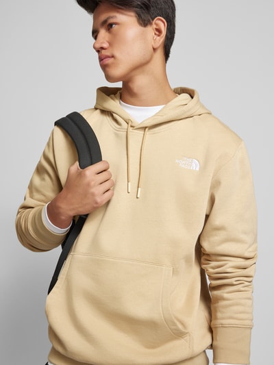 The North Face Hoodie met labelstitching, model 'ESSENTIAL' Kaki - 3