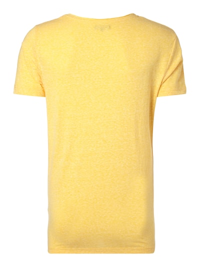 REVIEW T-Shirt in Melangeoptik Gelb Melange 3