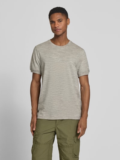 camel active T-shirt met ronde hals Jeansblauw - 4