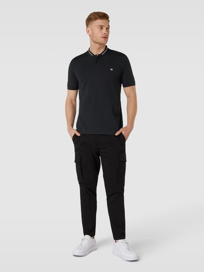 Christian Berg Men Regular fit poloshirt met opstaande kraag Zwart - 1