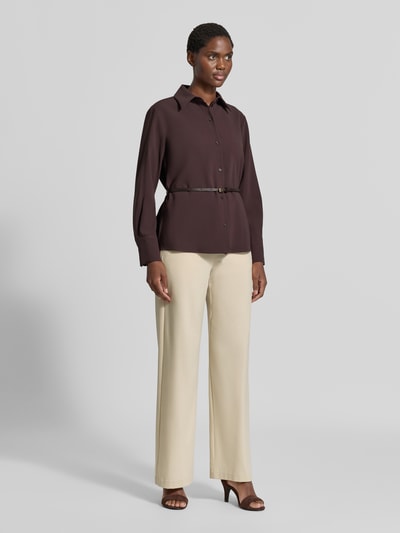 Armani Exchange Hemdbluse mit integriertem Gürtel Dunkelbraun 1