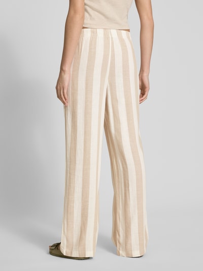 Only Weite Hose aus Viskose-Leinen-Mix Modell 'CARO' Ecru 5