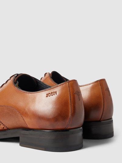 JOOP! SHOES Derby-Schuhe aus Büffelleder mit Label-Prägung Cognac 2