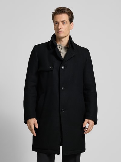 Drykorn Korte vacht met draaischijf en knoppenpaneel 'SKOPJE'-model Zwart - 4