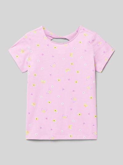 s.Oliver RED LABEL T-Shirt mit Allover-Print Pink 1