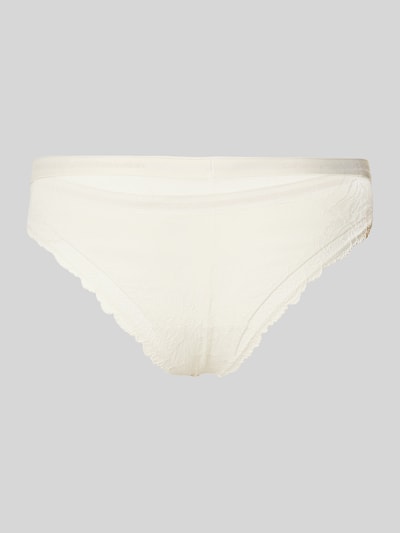 Calvin Klein Underwear String mit elastischem Logo-Bund Offwhite 3