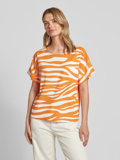 s.Oliver RED LABEL T-Shirt mit Rundhalsausschnitt Orange 4