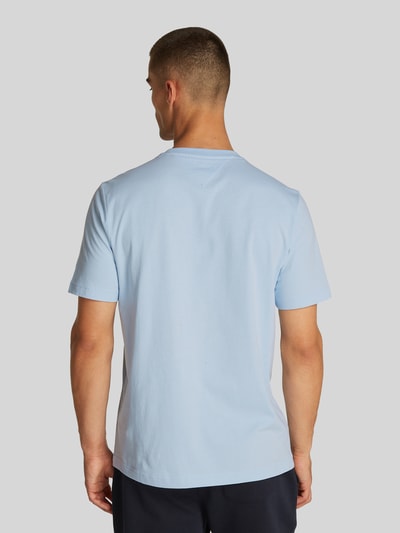 Tommy Hilfiger t-shirt o kroju regular fit z czystej bawełny Jasnoniebieski 5
