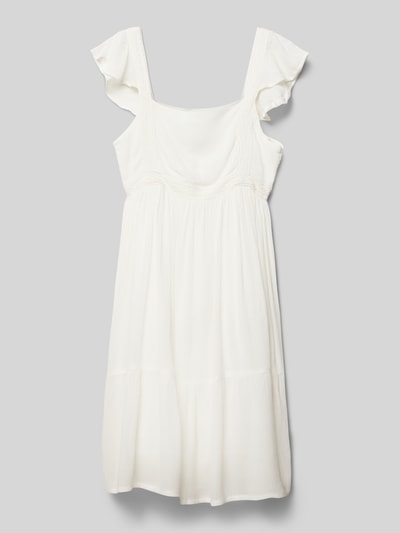 Only Sukienka mini z rękawami z falbaną model ‘KOGEVA’ Biały 1