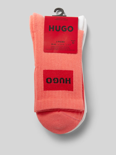 HUGO Socken mit Label-Print im 2er-Pack Rot 3