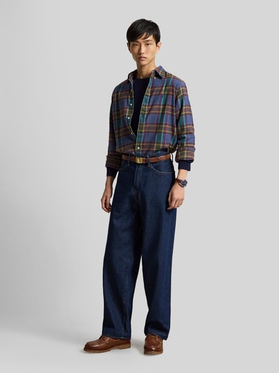 Polo Ralph Lauren Custom Fit Freizeithemd aus reiner Baumwolle Lila 1