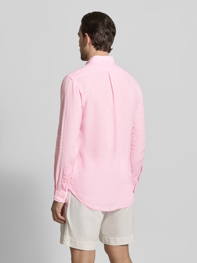 Polo Ralph Lauren Regular Fit Freizeithemd aus reinem Leinen Rosa 5