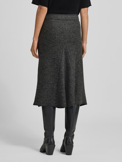 Christian Berg Woman Midirock aus Viskose-Woll-Mix Anthrazit 5