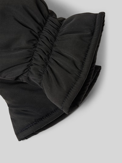 Loevenich Regular fit wanten met elastische details, model 'Regen' Zwart - 2