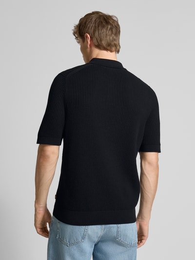 BOSS Orange Relaxed Fit Poloshirt aus Baumwoll-Kapok-Mix Black 5