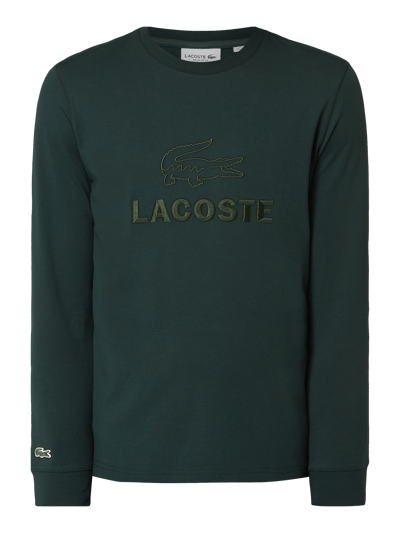 Lacoste Regular fit shirt met lange mouwen met logo-applicatie  Donkergroen - 2