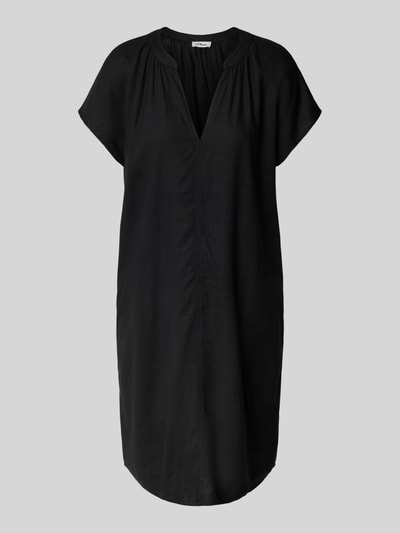 s.Oliver RED LABEL Relaxed Fit Freizeitkleid aus Leinen-Viskose-Mix BLACK 2