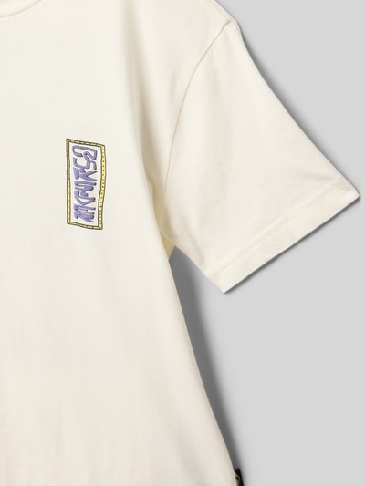 Quiksilver T-Shirt mit Label-Print Weiss 2