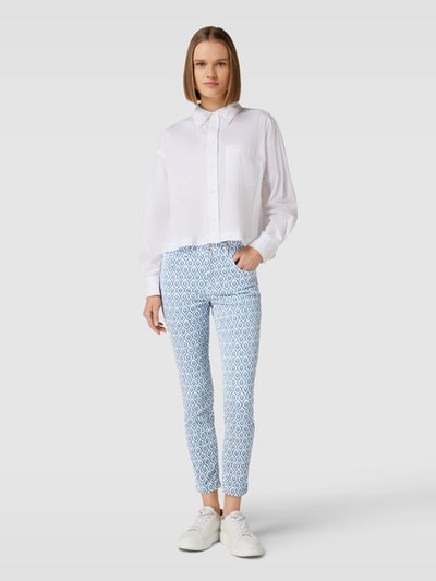 Angels Skinny Fit Jeans mit Allover-Muster Modell 'ORNELLA' Blau 1