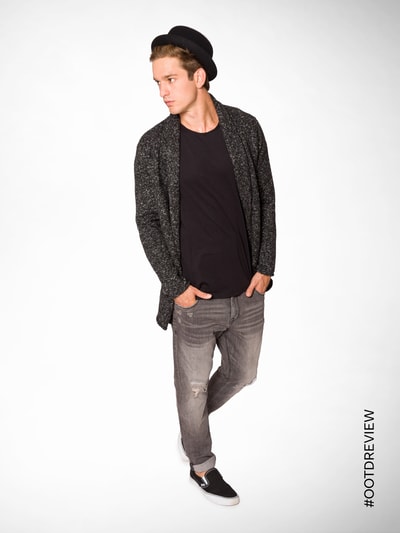 REVIEW Relaxed Skinny Fit 5-Pocket-Jeans  Dunkelgrau 8