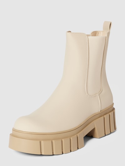 Only Chelsea boots met plateauzool, model 'BAIZA' Lichtbruin - 2