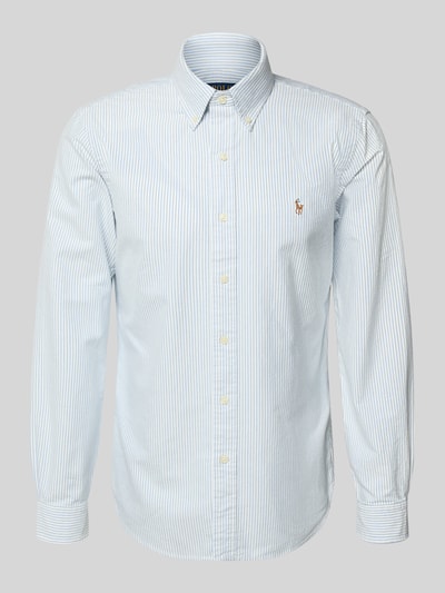 Produktfoto, Regular Fit Freizeithemd aus reiner Baumwolle von Polo Ralph Lauren in Two-Tone-Optik mit Streifenmuster, Logo-Stitching, Oxford-Gewebe.