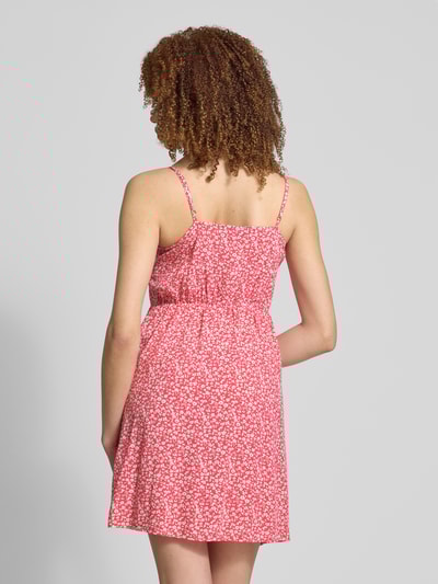 Pieces Fließendes Freizeitkleid mit Allover-Muster Modell 'TALA' Hellrot 5