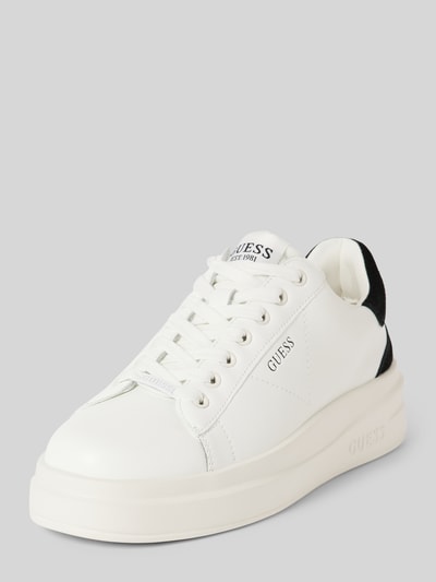 Guess Sneakers van leer, model 'ELBINA' Zwart - 1