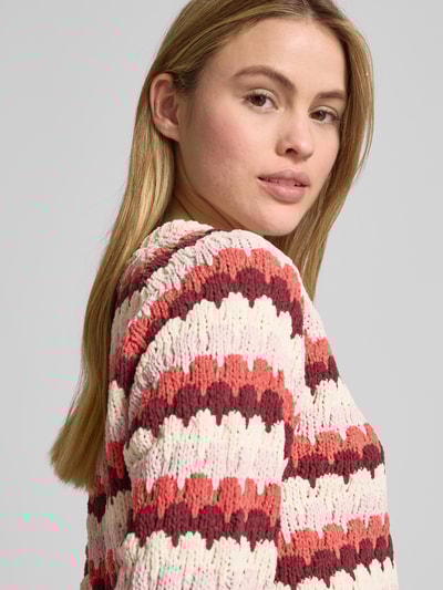 FREE/QUENT Strickpullover mit Rundhalsausschnitt Modell 'NEZZY' Rot 3