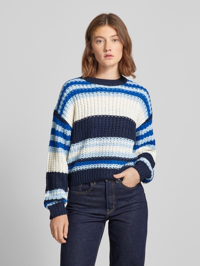 Noisy May Strickpullover mit überschnittenen Schultern Modell 'CHARLIE' Hellblau 4