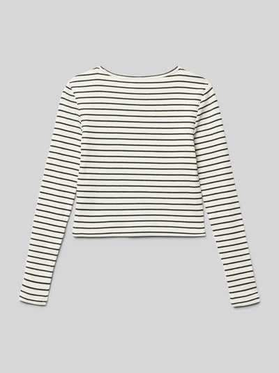 s.Oliver RED LABEL slim fit shirt met lange mouwen van katoenmix Wit - 3