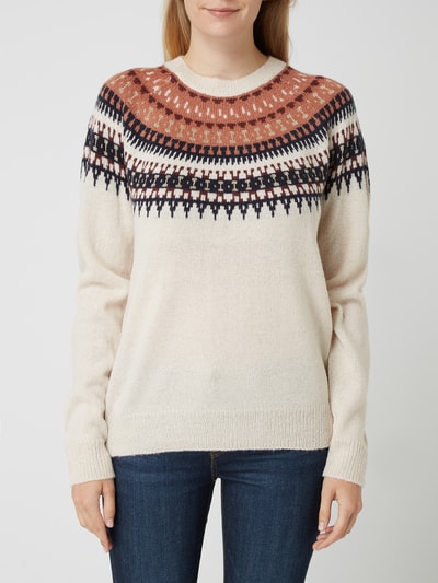 Saint Tropez Pullover met Noors dessin, model 'Cara' Offwhite gemêleerd - 4