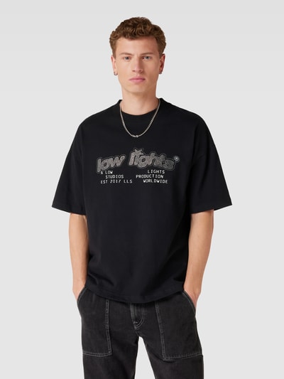 Low Lights Studios T-Shirt mit Statement-Print Black 4