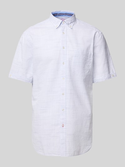 Christian Berg Men Freizeithemd mit Knopfleiste Weiss 2