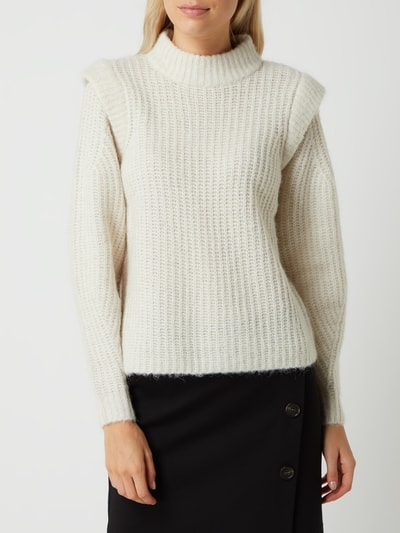 Vero Moda Pullover met ballonmouwen, model 'Pekan' Offwhite - 4