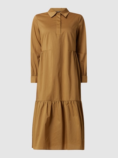 Esprit Collection Sukienka midi z efektem stopniowania  Camel 2