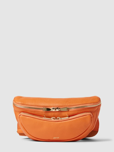 Abro Gürteltasche aus Leder mit Label-Schriftzug Modell 'CARGO' Orange 2