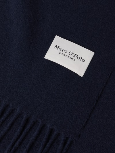 Marc O'Polo Wollschal aus reinem Wollschal Dunkelblau 2