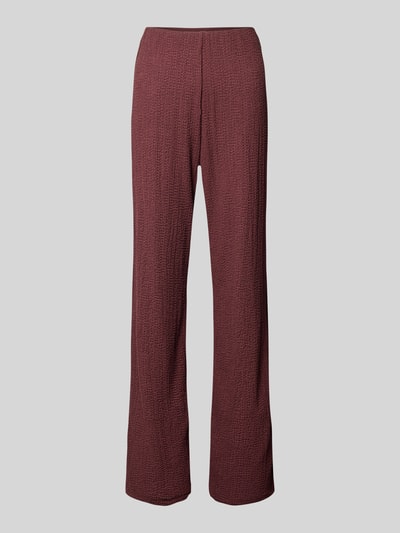 Christian Berg Woman Hose mit Strukturmuster Schoko 2