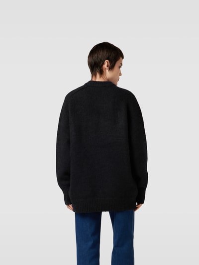 ROTATE Oversized Pullover in Strick-Optik Black 5