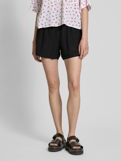 Review Relaxed Fit Shorts mit Leinen-Anteil Black 4