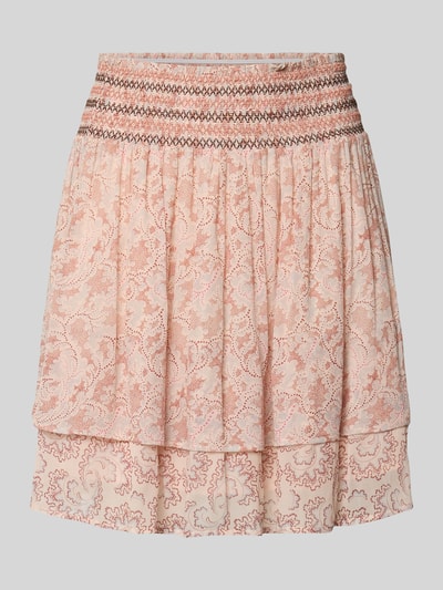 BOSS Orange Uitlopende mini-rok met all-over motief model 'C_VESIANA' Rosé - 2