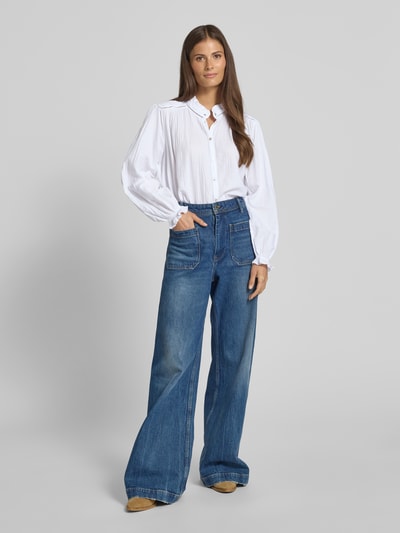 Bash Bluse mit Stehkragen Modell 'TABBIE' Weiss 1