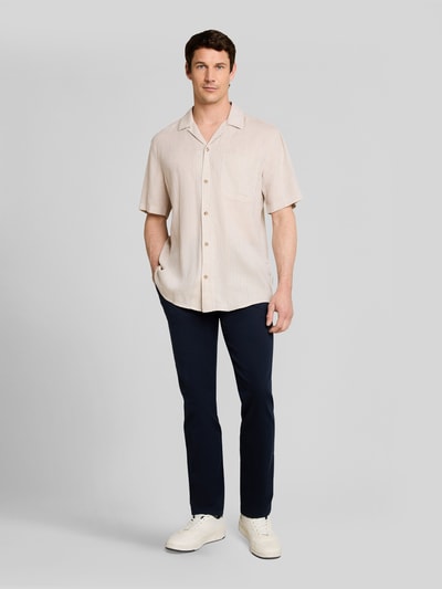 Tom Tailor Straight Fit Chino aus Baumwoll-Mix Marine 1