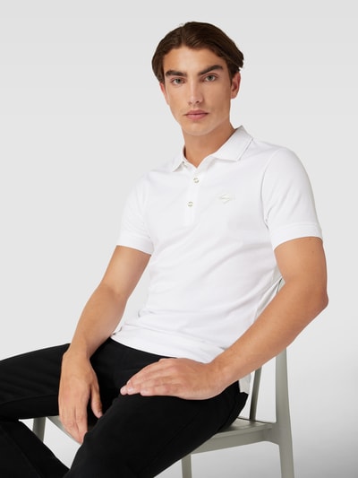 Replay Poloshirt mit Label-Detail Offwhite 3