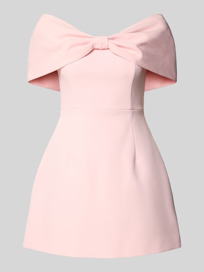 Produktfoto, Regular Fit Minikleid mit Zierschleife Modell 'Scottie' von Forever New, elastyczna mieszanka materiałów, krój regular fit, z odkrytymi ramionami, taliowany, długość tyłu w rozmiarze 36: 57 cm, szerokość w rozmiarze 36: 35 cm, jasnoróżowy kolor, gładka tekstura