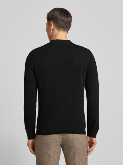 Marc O'Polo Regular Fit Strickpullover aus Baumwoll-Schurwoll-Mix Black 5