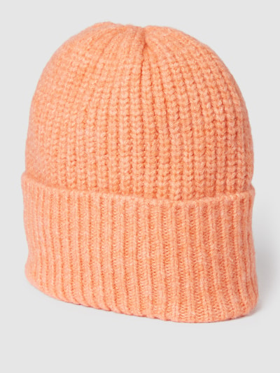 moves Beanie mit Label-Stitching Orange 1